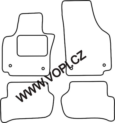 Autokoberce Seat Altea / Toledo 2009 - Colorfit Fun (4220)